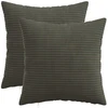 Pagalvėlės užvalkalas 2 pcs HEERLEN Antracito 50 x 50 cm