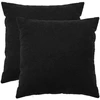 Pagalvėlės užvalkalas 2 pcs HEERLEN Juoda 60 x 60 cm Bouclé