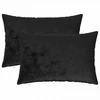 Pagalvėlės užvalkalas 2 pcs HEERLEN Juoda 50 x 70 cm Flanelė