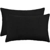 Pagalvėlės užvalkalas 2 pcs HEERLEN Juoda 40 x 60 cm Bouclé