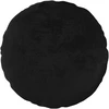 Pagalvėlės užvalkalas 2 pcs HEERLEN Juoda Ø 60 cm Flanelė