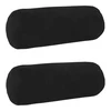 Pagalvėlės užvalkalas 2 pcs HEERLEN Juoda Ø 15 x 40 cm Aksomas