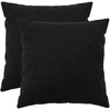 Pagalvėlės užvalkalas 2 pcs HEERLEN Juoda 65 x 65 cm Bouclé