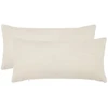 Pagalvėlės užvalkalas 2 pcs HEERLEN Kreminė 40 x 80 cm Bouclé