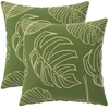 Pagalvėlės užvalkalas 2 pcs HEERLEN Lapų dizainas 45 x 45 cm