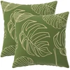Pagalvėlės užvalkalas 2 pcs HEERLEN Lapų dizainas 40 x 40 cm