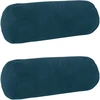 Pagalvėlės užvalkalas 2 pcs HEERLEN Mėlyna Ø 15 x 40 cm Aksomas