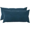 Pagalvėlės užvalkalas 2 pcs HEERLEN Mėlyna 40 x 80 cm Aksomas