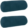 Pagalvėlės užvalkalas 2 pcs HEERLEN Mėlyna Ø 15 x 40 cm Aksomas