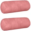 Pagalvėlės užvalkalas 2 pcs HEERLEN Rožinė Ø 15 x 40 cm Aksomas