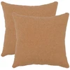 Pagalvėlės užvalkalas 2 pcs HEERLEN Smėlio 50 x 50 cm Bouclé