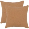 Pagalvėlės užvalkalas 2 pcs HEERLEN Smėlio 50 x 50 cm Bouclé