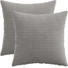 Pagalvėlės užvalkalas 2 pcs HEERLEN Šviesiai pilka 35 x 35 cm