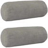 Pagalvėlės užvalkalas 2 pcs HEERLEN Šviesiai pilka Ø 15 x 40 cm