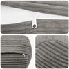 Pagalvėlės užvalkalas 2 pcs HEERLEN Šviesiai pilka Ø 15 x 40 cm