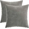 Pagalvėlės užvalkalas 2 pcs HEERLEN Tamsiai pilka 40 x 40 cm