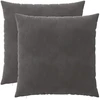 Pagalvėlės užvalkalas 2 pcs HEERLEN Tamsiai pilka 65 x 65 cm
