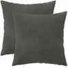 Pagalvėlės užvalkalas 2 pcs HEERLEN Tamsiai pilka 30 x 30 cm