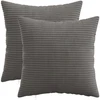 Pagalvėlės užvalkalas 2 pcs HEERLEN Tamsiai pilka 40 x 40 cm