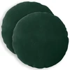 Pagalvėlės užvalkalas 2 pcs HEERLEN Tamsiai žalia Ø 30 cm