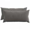 Pagalvėlės užvalkalas 2 pcs HEERLEN Tamsiai pilka 40 x 80 cm