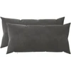 Pagalvėlės užvalkalas 2 pcs HEERLEN Tamsiai pilka 40 x 80 cm