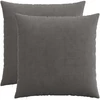 Pagalvėlės užvalkalas 2 pcs HEERLEN Tamsiai pilka 65 x 65 cm