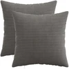 Pagalvėlės užvalkalas 2 pcs HEERLEN Tamsiai pilka 35 x 35 cm