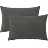 Pagalvėlės užvalkalas 2 pcs HEERLEN Tamsiai pilka 50 x 70 cm