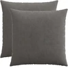 Pagalvėlės užvalkalas 2 pcs HEERLEN Tamsiai pilka 65 x 65 cm