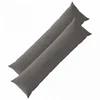 Pagalvėlės užvalkalas 2 pcs HEERLEN Tamsiai pilka 40 x 145 cm