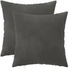 Pagalvėlės užvalkalas 2 pcs HEERLEN Tamsiai pilka 30 x 30 cm