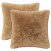 Pagalvėlės užvalkalas 2 pcs HEERLEN Taupe 45 x 45 cm PV pūkinis