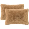 Pagalvėlės užvalkalas 2 pcs HEERLEN Taupe 40 x 60 cm PV pūkinis