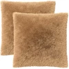 Pagalvėlės užvalkalas 2 pcs HEERLEN Taupe 55 x 55 cm PV pūkinis