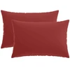 Pagalvėlės užvalkalas 2 pcs HEERLEN Vyno raudona 50 x 75 cm