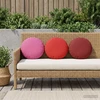 Pagalvėlės užvalkalas 2 pcs HEERLEN Vyno raudona Ø 30 cm