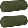 Pagalvėlės užvalkalas 2 pcs HEERLEN Žalia Ø 15 x 40 cm