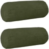 Pagalvėlės užvalkalas 2 pcs HEERLEN Žalia Ø 15 x 40 cm
