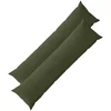 Pagalvėlės užvalkalas 2 pcs HEERLEN Žalia 40 x 145 cm mančester