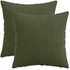 Pagalvėlės užvalkalas 2 pcs HEERLEN Žalia 30 x 30 cm mančester