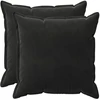 Pagalvėlės užvalkalas 2 pcs HOUTEN Juoda 70 x 70 cm Aksomas