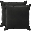 Pagalvėlės užvalkalas 2 pcs HOUTEN Juoda 55 x 55 cm Aksomas