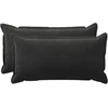 Pagalvėlės užvalkalas 2 pcs HOUTEN Juoda 40 x 70 cm Aksomas