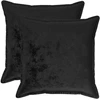 Pagalvėlės užvalkalas 2 pcs HOUTEN Juoda 60 x 60 cm Flanelė