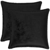 Pagalvėlės užvalkalas 2 pcs HOUTEN Juoda 40 x 40 cm Flanelė