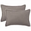 Pagalvėlės užvalkalas 2 pcs HOUTEN Šviesiai pilka 50 x 80 cm