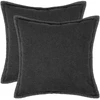 Pagalvėlės užvalkalas 2 pcs HOUTEN Tamsiai pilka 50 x 50 cm