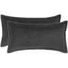 Pagalvėlės užvalkalas 2 pcs HOUTEN Tamsiai pilka 40 x 80 cm