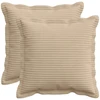 Pagalvėlės užvalkalas 2 vnt. HOUTEN Taupe 35 x 35 cm mančester